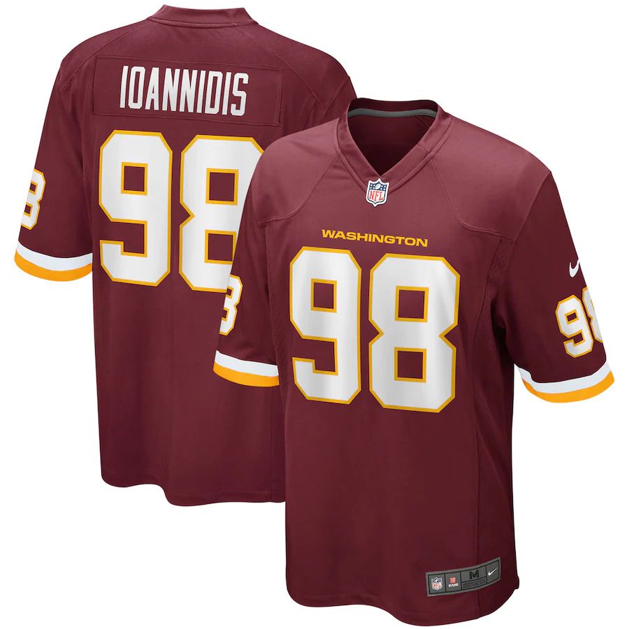 Men Washington Redskins 98 Matt Ioannidis Nike Burgundy Player Game NFL Jersey